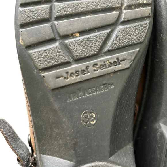 Josef Seibel Shoes Womens 38 Mule Clogs Heels Comfort Brown Slip On Size 38 - Picture 7 of 7